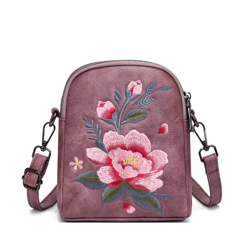 Nimara Ritual Lotus Su Embroidery Journey Shopping Purse Shoulder Bag Crossbody Bag