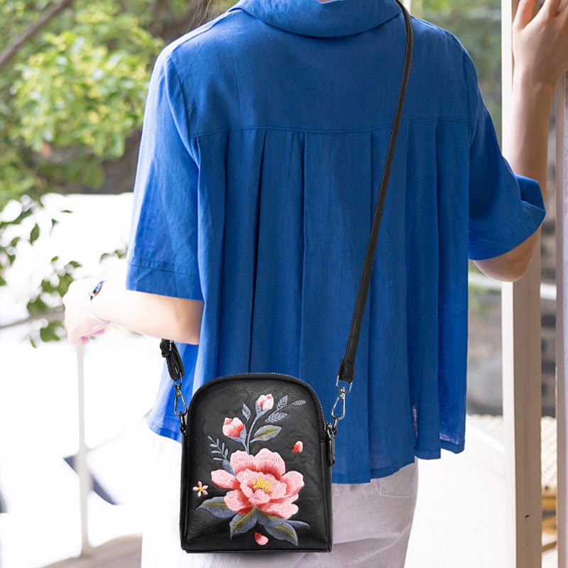 Nimara Ritual Lotus Su Embroidery Journey Shopping Purse Shoulder Bag Crossbody Bag