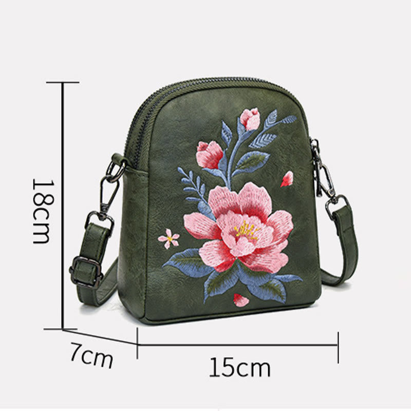 Nimara Ritual Lotus Su Embroidery Journey Shopping Purse Shoulder Bag Crossbody Bag