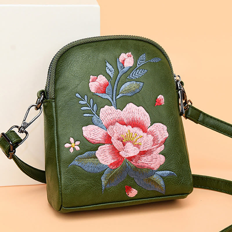 Nimara Ritual Lotus Su Embroidery Journey Shopping Purse Shoulder Bag Crossbody Bag