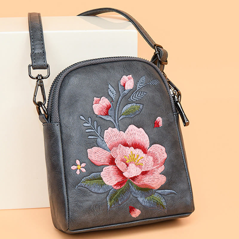 Nimara Ritual Lotus Su Embroidery Journey Shopping Purse Shoulder Bag Crossbody Bag
