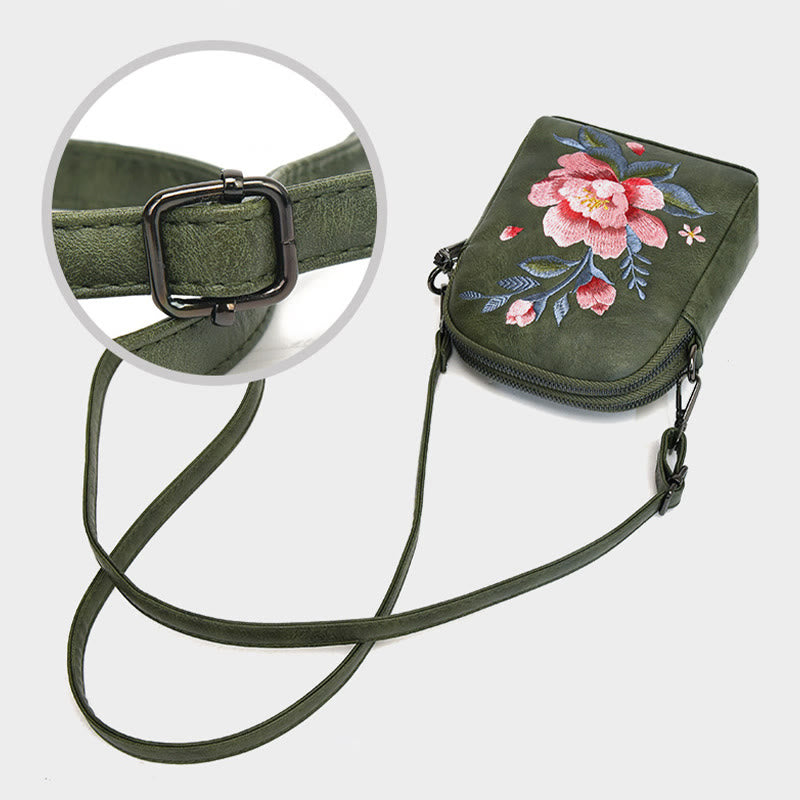 Nimara Ritual Lotus Su Embroidery Journey Shopping Purse Shoulder Bag Crossbody Bag
