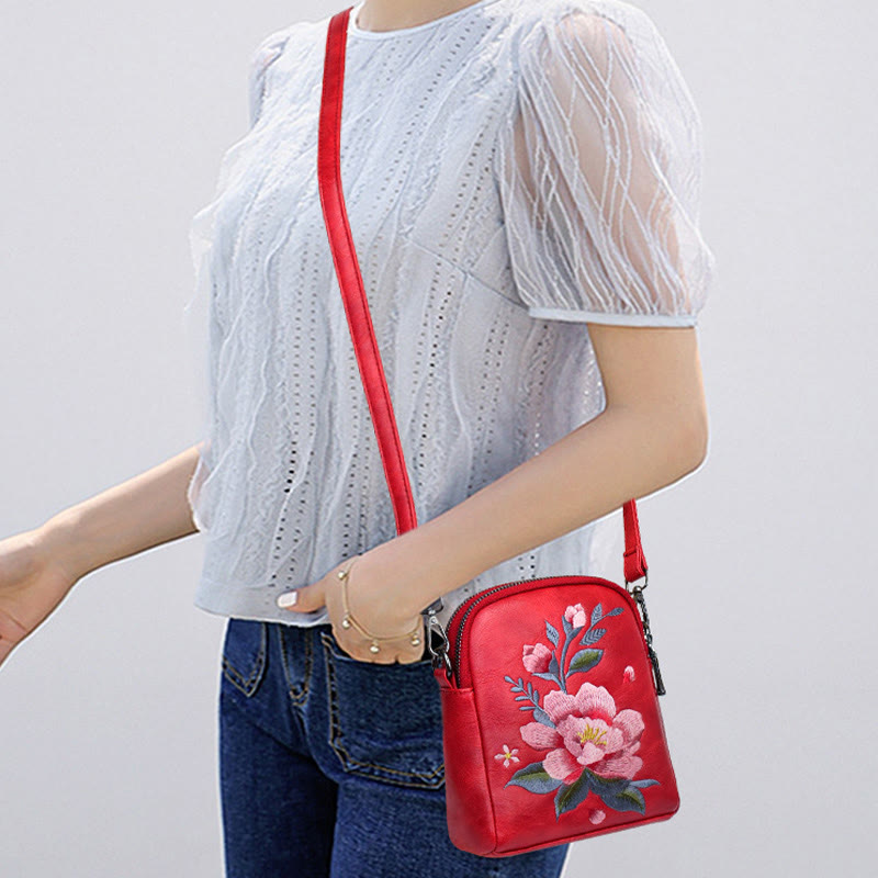 Nimara Ritual Lotus Su Embroidery Journey Shopping Purse Shoulder Bag Crossbody Bag