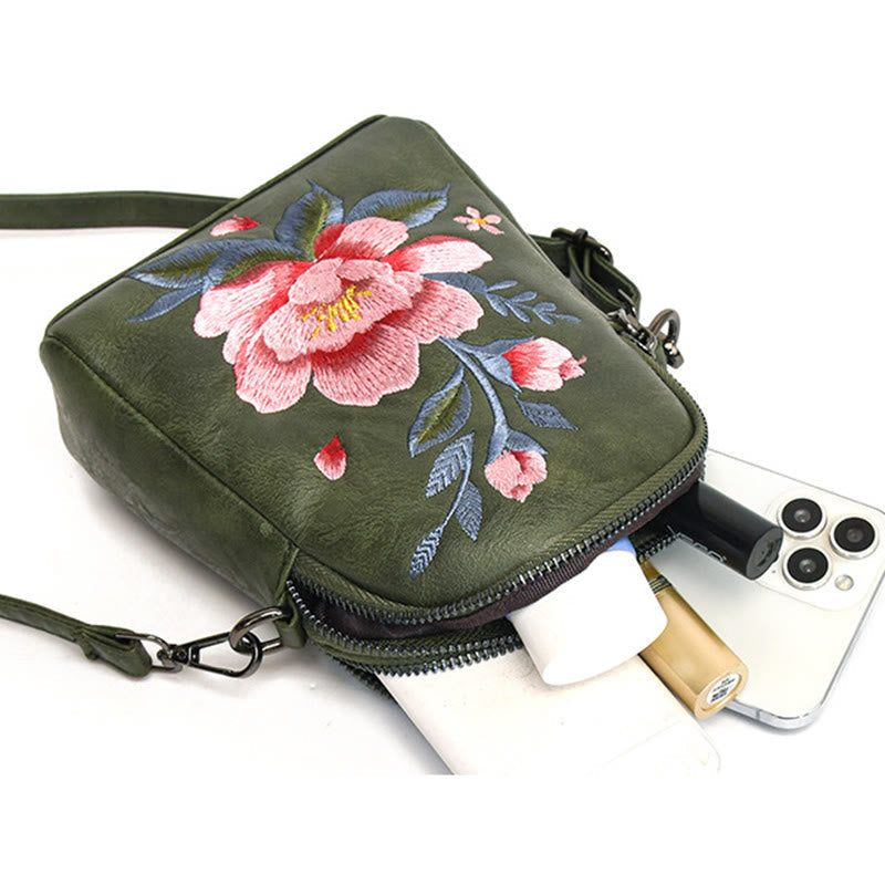 Nimara Ritual Lotus Su Embroidery Journey Shopping Purse Shoulder Bag Crossbody Bag