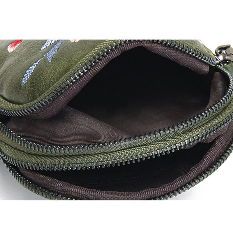 Nimara Ritual Lotus Su Embroidery Journey Shopping Purse Shoulder Bag Crossbody Bag