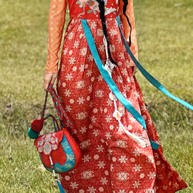 Nimara Ritual Ethnic Style Su Embroidery Journey Shopping Shoulder Bag Handbag Crossbody Bag