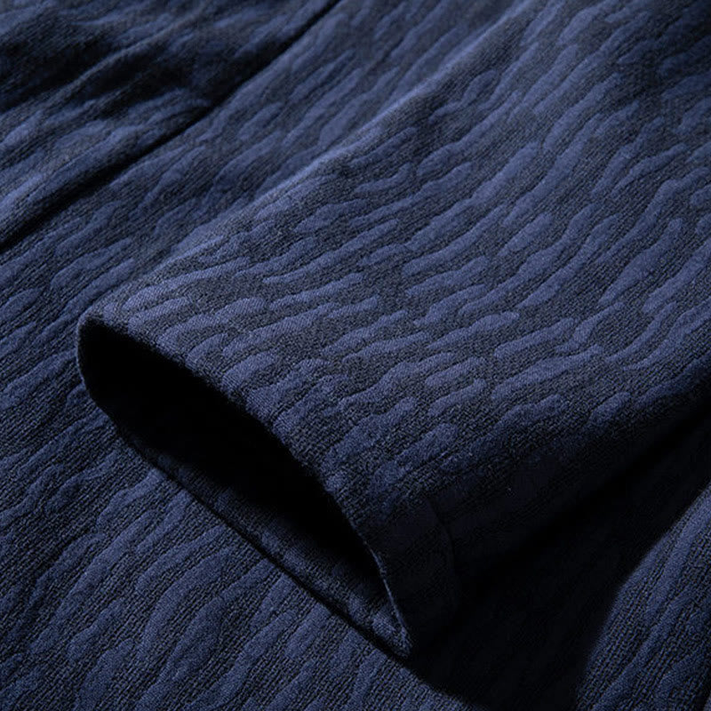 Nimara Ritual Fall Simple Cotton Fleece Lined Men's Mid-length Coat Clothing