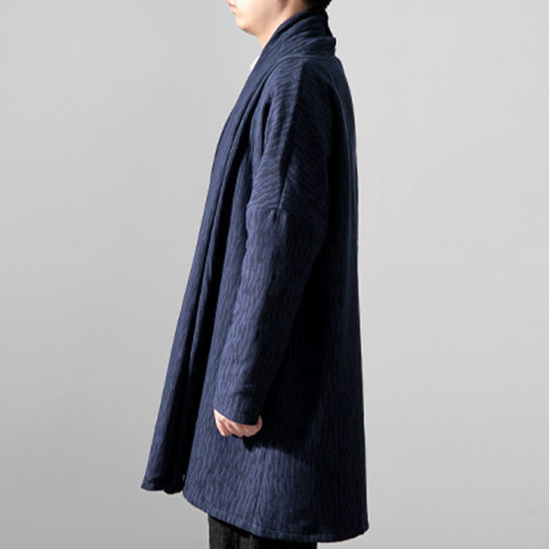 Nimara Ritual Fall Simple Cotton Fleece Lined Men's Mid-length Coat Clothing