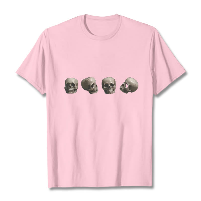 Nimara Ritual Tibetan The Lord Of The Corpse Forest Skulls Pattern Tee T-shirt