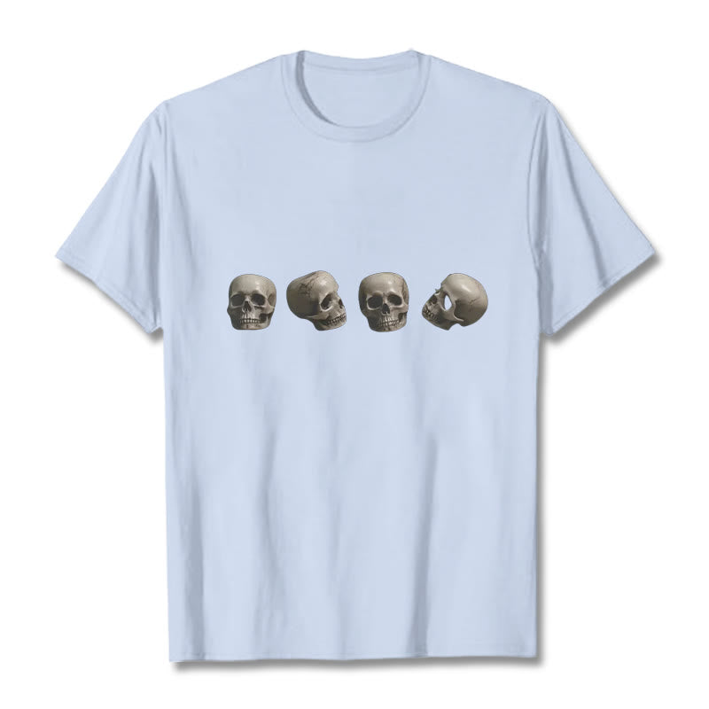 Nimara Ritual Tibetan The Lord Of The Corpse Forest Skulls Pattern Tee T-shirt
