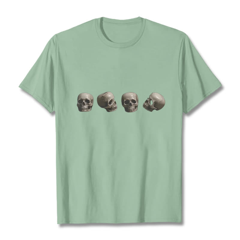 Nimara Ritual Tibetan The Lord Of The Corpse Forest Skulls Pattern Tee T-shirt
