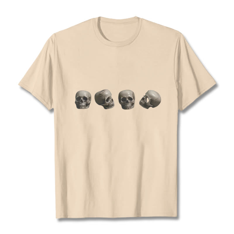 Nimara Ritual Tibetan The Lord Of The Corpse Forest Skulls Pattern Tee T-shirt
