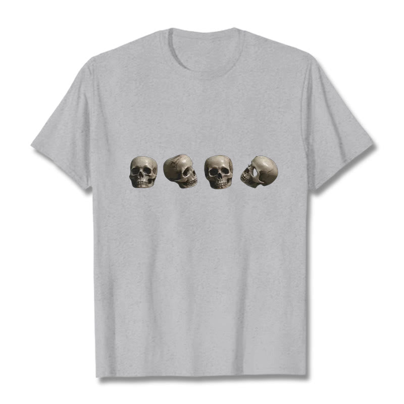 Nimara Ritual Tibetan The Lord Of The Corpse Forest Skulls Pattern Tee T-shirt