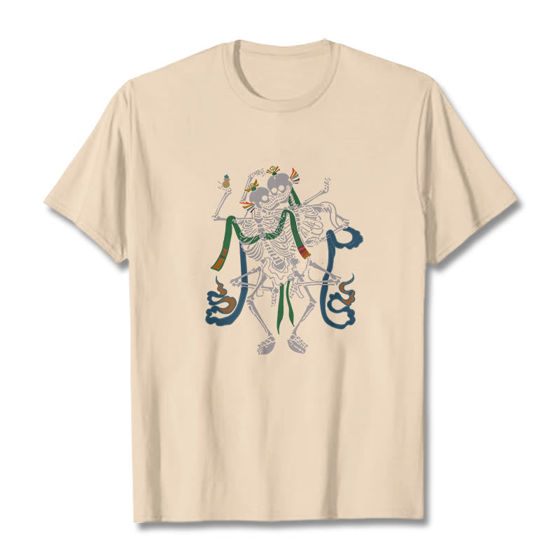 Nimara Ritual Tibetan The Lord Of The Corpse Forest Design Tee T-shirt