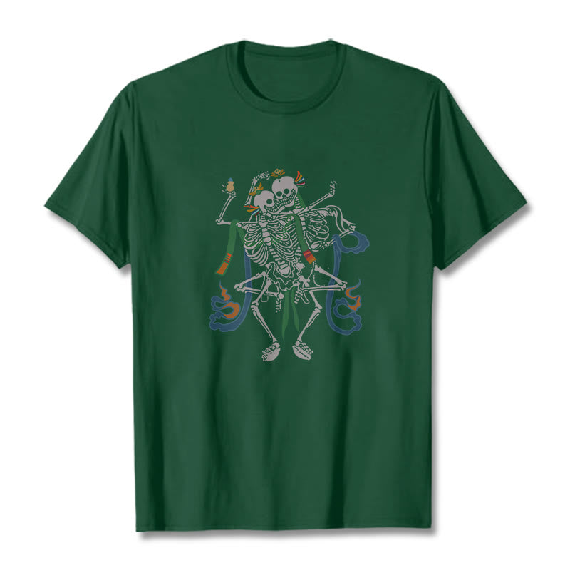 Nimara Ritual Tibetan The Lord Of The Corpse Forest Design Tee T-shirt