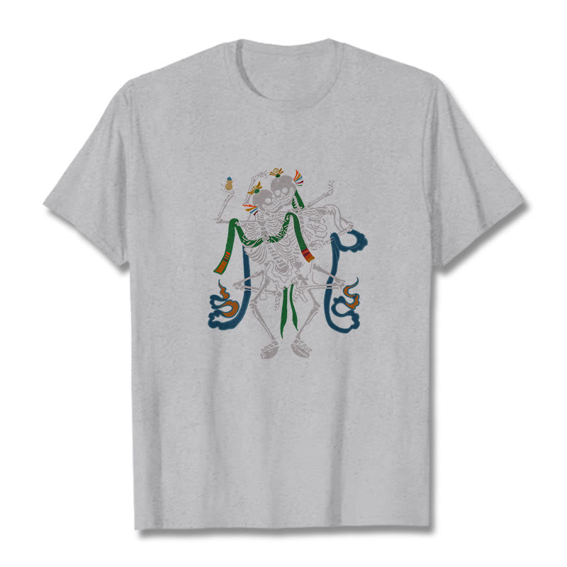 Nimara Ritual Tibetan The Lord Of The Corpse Forest Design Tee T-shirt