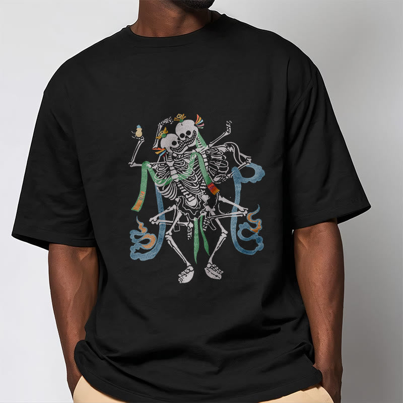 Nimara Ritual Tibetan The Lord Of The Corpse Forest Design Tee T-shirt