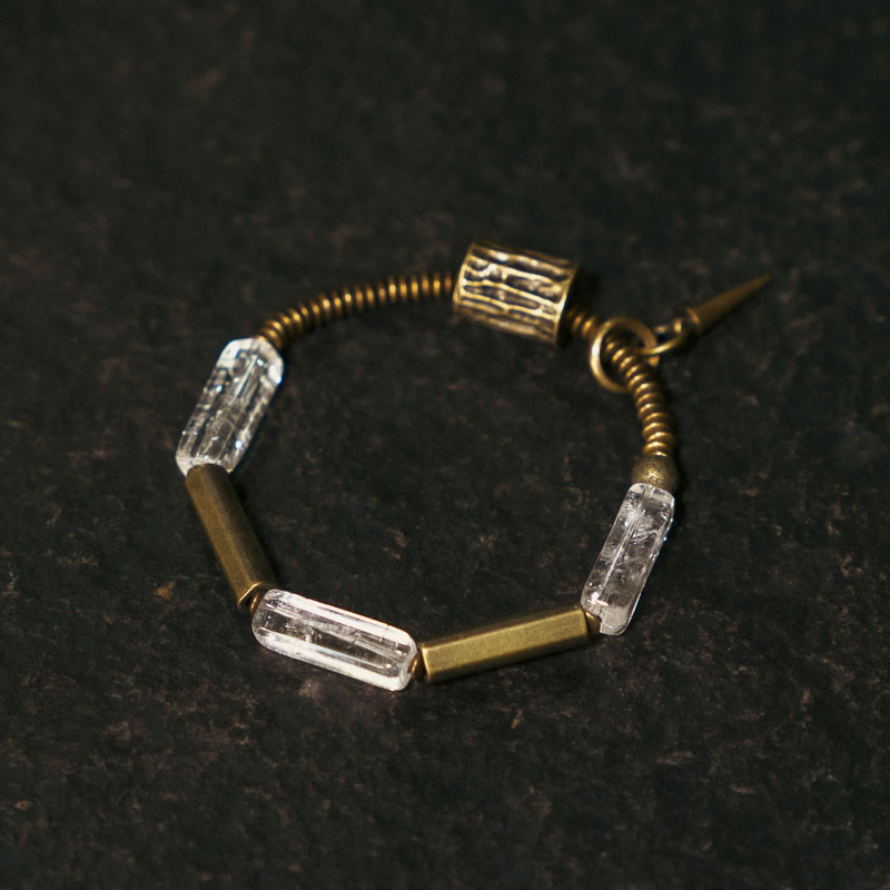 Nimara Ritual Copper Square White Crystal Luck Bracelet