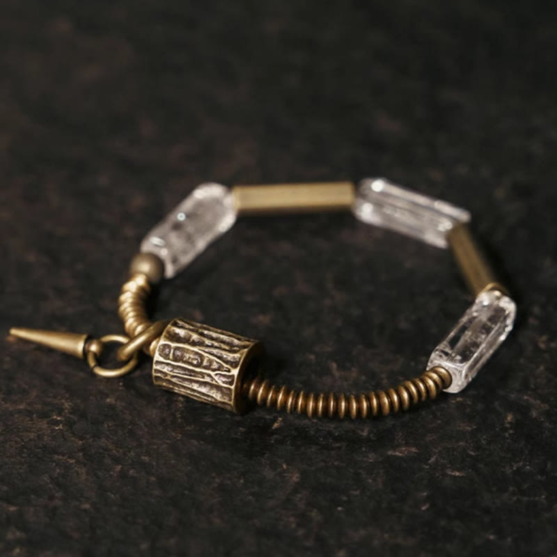 Nimara Ritual Copper Square White Crystal Luck Bracelet