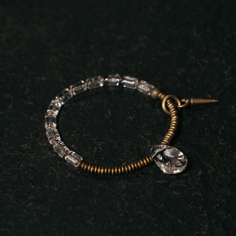 Nimara Ritual Copper White Crystal Luck Bracelet