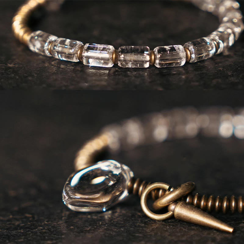 Nimara Ritual Copper White Crystal Luck Bracelet