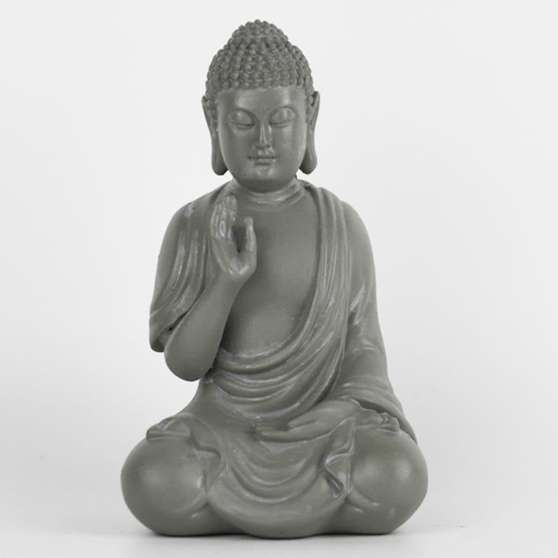 Nimara Ritual Small Meditation Prayer Resin Buddha Statue Compassion Home Desk Decoration