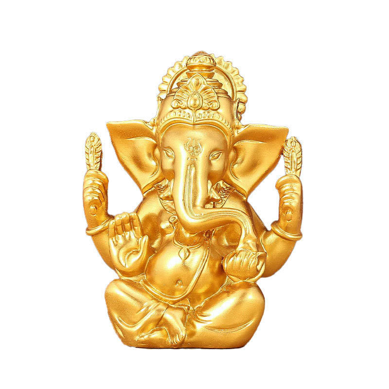 Nimara Ritual Ganesh Ganpati Elephant Statue Transformation Home Resin Decoration