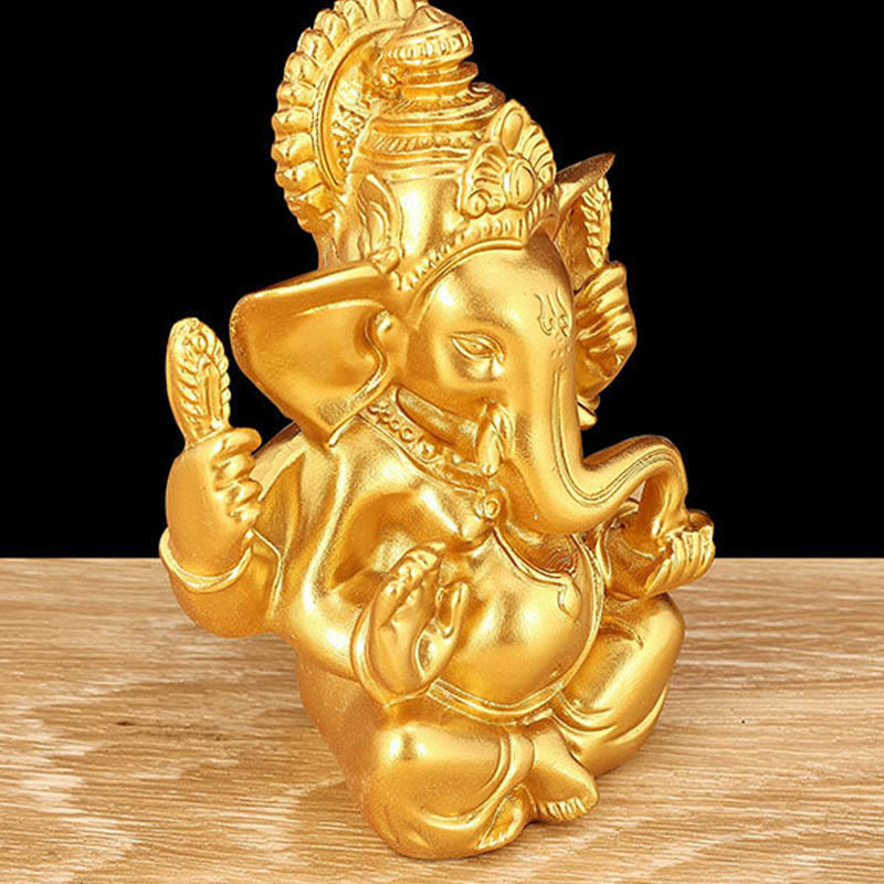 Nimara Ritual Ganesh Ganpati Elephant Statue Transformation Home Resin Decoration
