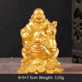 Nimara Ritual Laughing Buddha Feng Shui Frog Toad Copper Coins Attract Wealth Resin Statue Home Decoration