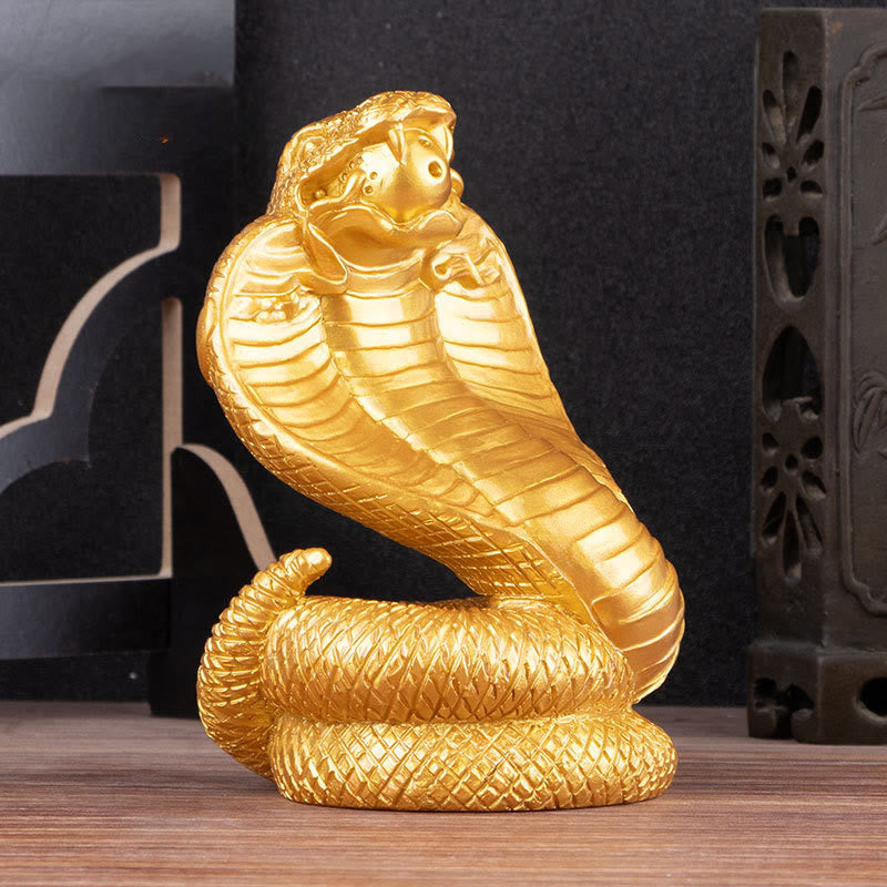 Nimara Ritual Year Of The Snake Ingots Copper Coins Ball Wealth Resin Statue Home Decoration