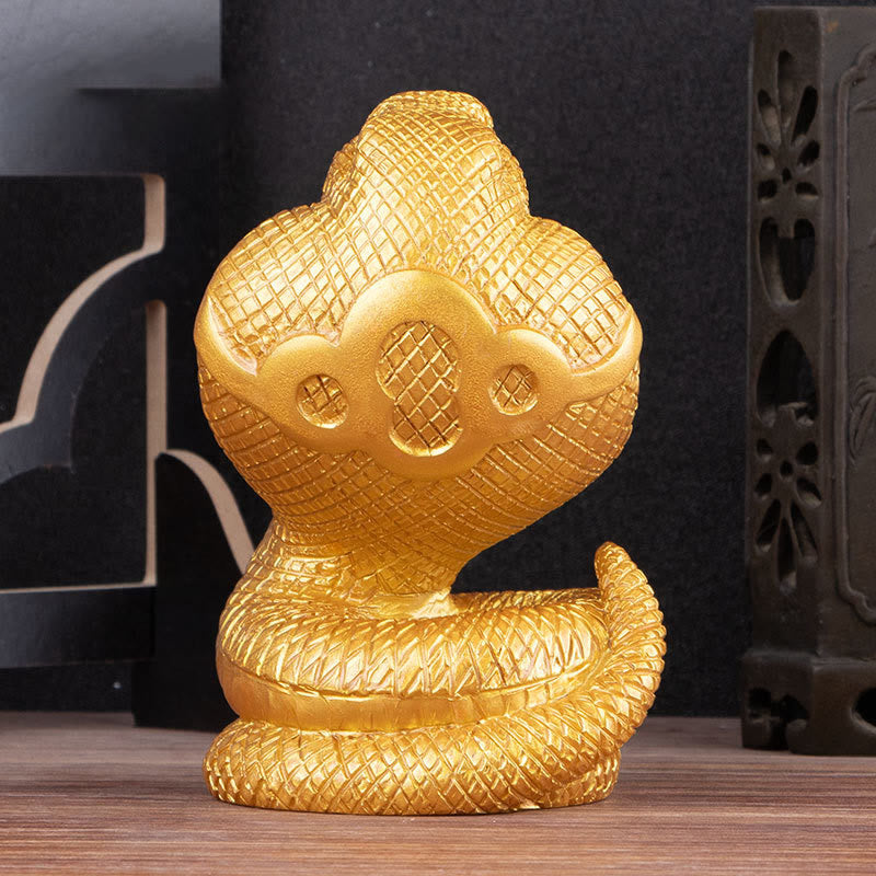 Nimara Ritual Year Of The Snake Ingots Copper Coins Ball Wealth Resin Statue Home Decoration