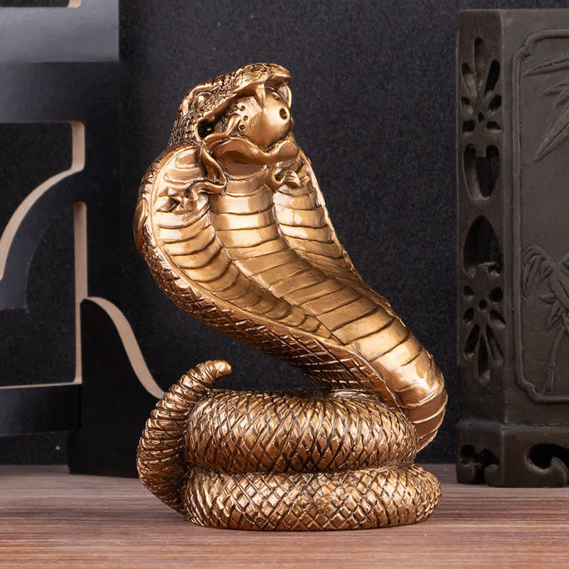 Nimara Ritual Year Of The Snake Ingots Copper Coins Ball Wealth Resin Statue Home Decoration