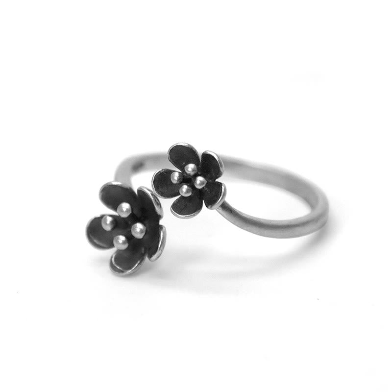 Nimara Ritual 925 Sterling Silver Flowers Ring