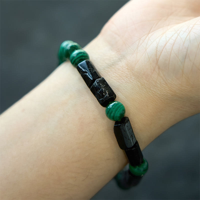 Nimara Ritual Malachite Black Tourmaline Purity Bracelet