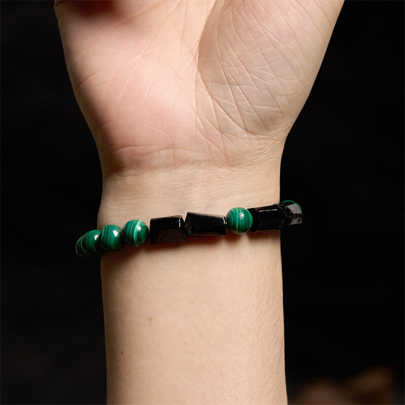 Nimara Ritual Malachite Black Tourmaline Purity Bracelet