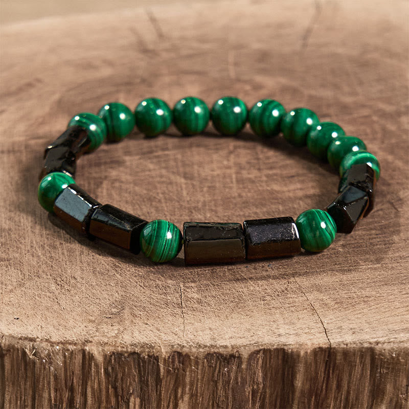 Nimara Ritual Malachite Black Tourmaline Purity Bracelet