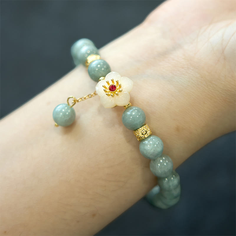 Nimara Ritual Jade Abundance Flower Bracelet