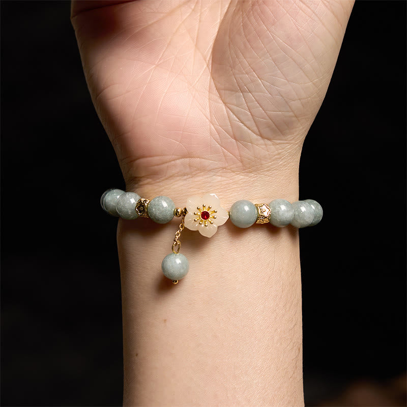 Nimara Ritual Jade Abundance Flower Bracelet