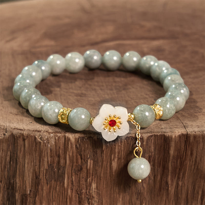 Nimara Ritual Jade Abundance Flower Bracelet
