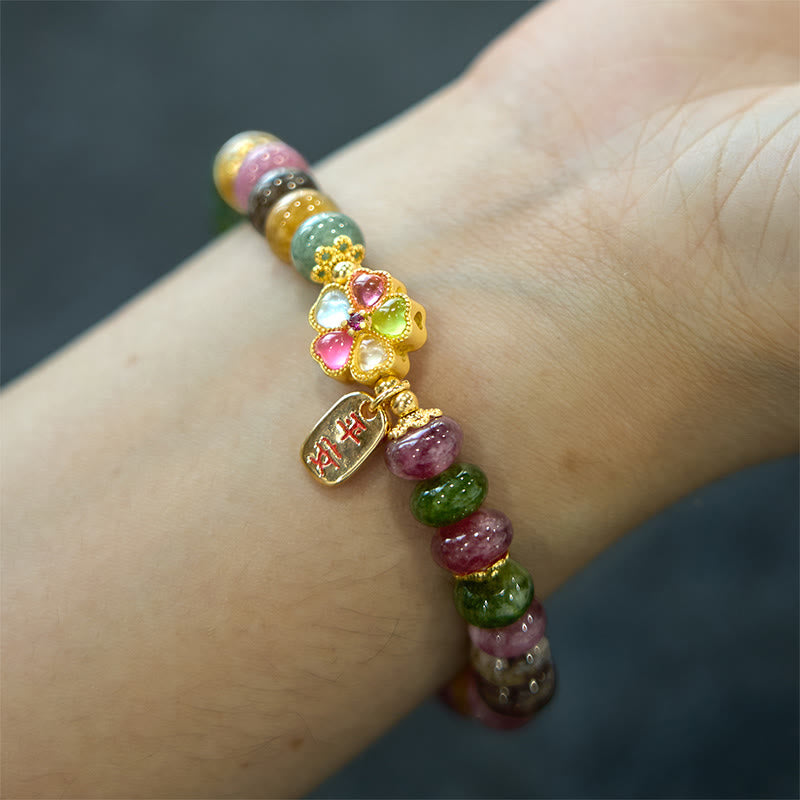 Nimara Ritual Tourmaline Jade Safe And Well Love Bracelet