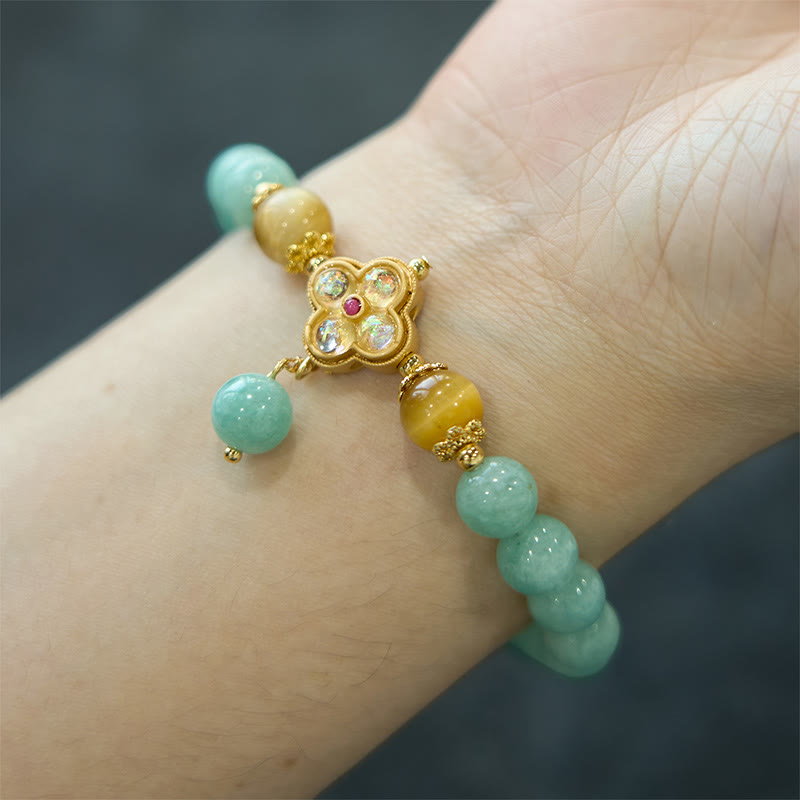 Nimara Ritual Jade Yellow Tiger Eye Prosperity Bracelet