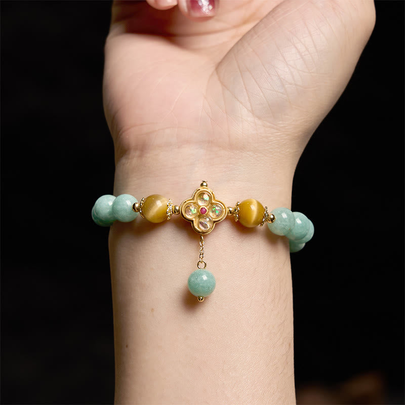 Nimara Ritual Jade Yellow Tiger Eye Prosperity Bracelet
