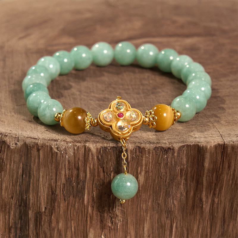 Nimara Ritual Jade Yellow Tiger Eye Prosperity Bracelet