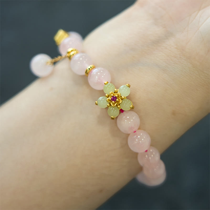 Nimara Ritual Pink Crystal Citrine Flower Warmth Bracelet
