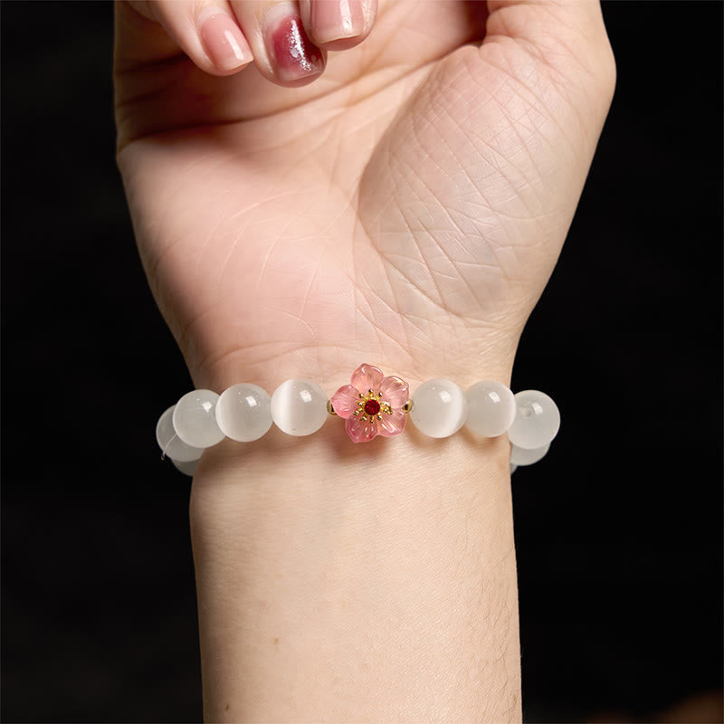 Nimara Ritual Cat's Eye Chrysoberyl Flower Love Bracelet