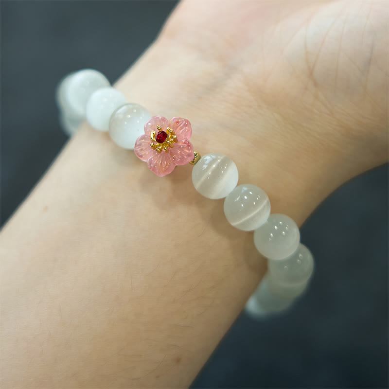 Nimara Ritual Cat's Eye Chrysoberyl Flower Love Bracelet