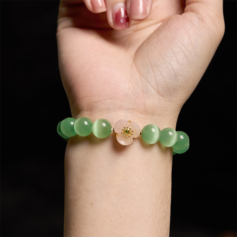Nimara Ritual Cat's Eye Chrysoberyl Flower Love Bracelet