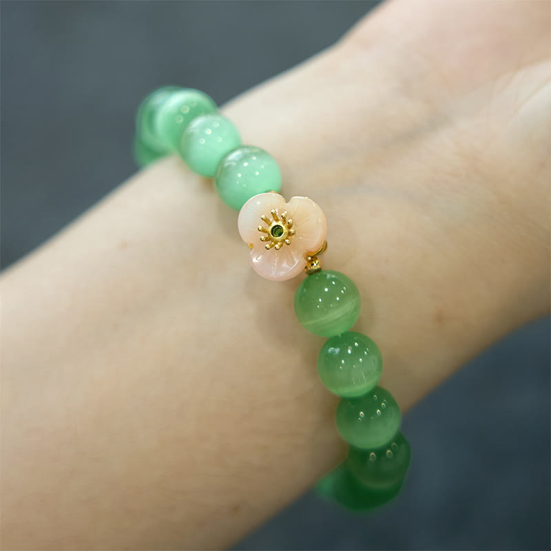 Nimara Ritual Cat's Eye Chrysoberyl Flower Love Bracelet