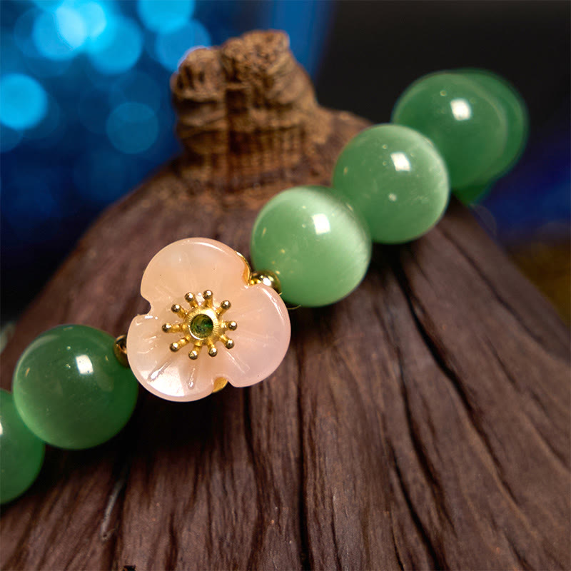Nimara Ritual Cat's Eye Chrysoberyl Flower Love Bracelet