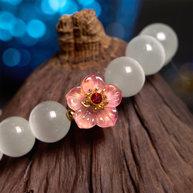 Nimara Ritual Cat's Eye Chrysoberyl Flower Love Bracelet
